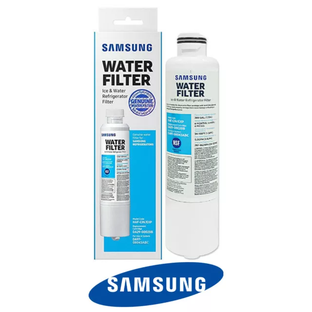 1 x Genuine Samsung DA29-00020B Water Filter SRF679SWLS SRF680CDLS SRF719DLS