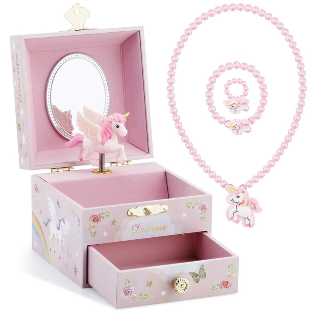 Musical Box for Girls with Drawer and Jewel...