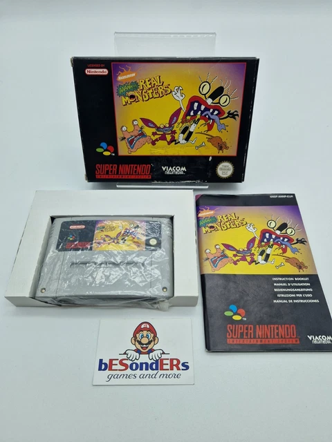 AAAHH!!! REAL MONSTERS - Super Nintendo SNES - PAL - EMBALAJE ORIGINAL -  Instrucciones EUR 160,00 - PicClick ES