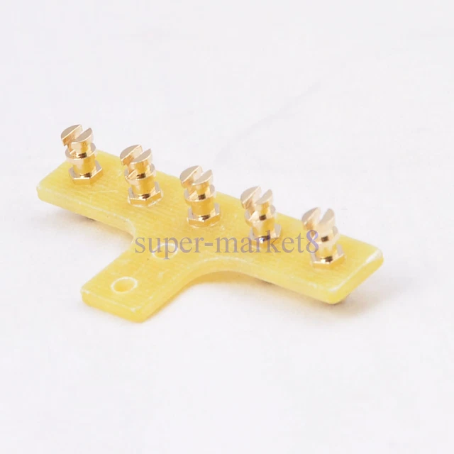 3pcs Turret Terminal Tag Strip 5Lug Board DIY Audio Guitar Tube Amplifier Parts