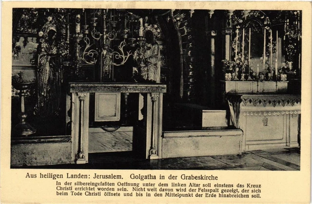CPA AK JERUSALEM Golgatha in der Grabeskirche ISRAEL (751903)