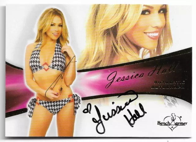 2011 Benchwarmer Bubble Gum Jessica Hall Autograph Auto Card # A-14 Playboy Hot!