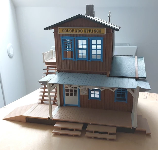 Playmobil Gare Colorado Springs 3770 – Vintage 1987, Avec Notice Et Personnages