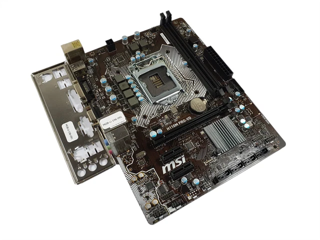 MSI H110M PRO-VD LGA1151 Micro-ATX Motherboard with BP £74.99 - PicClick UK
