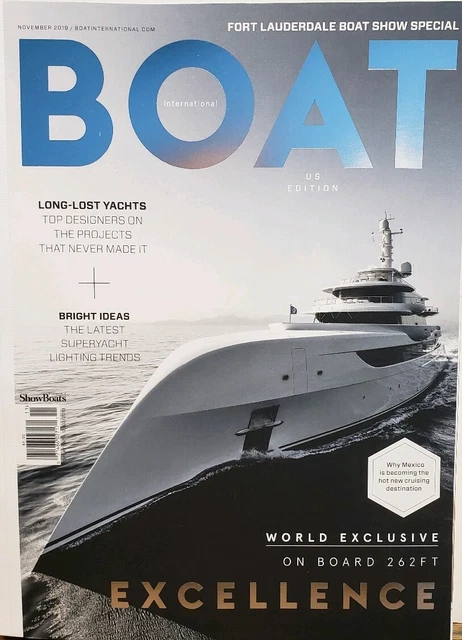 Boat International US Nov 2019 Fort Lauderdale Boat Show FREE SHIPPING CB