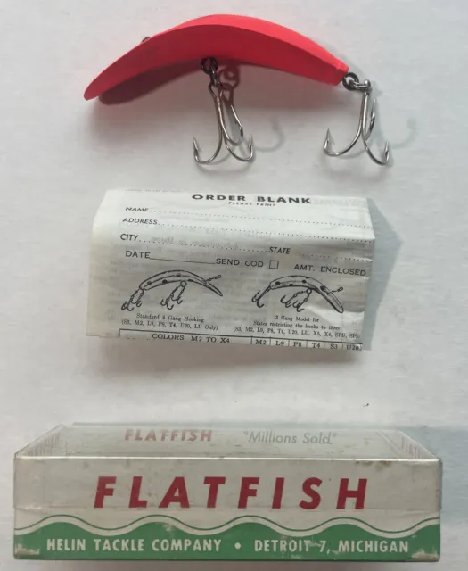 Vintage Kwikfish Flatfish Fishing Lures K-14 M2 U20 Lot of 6 USED