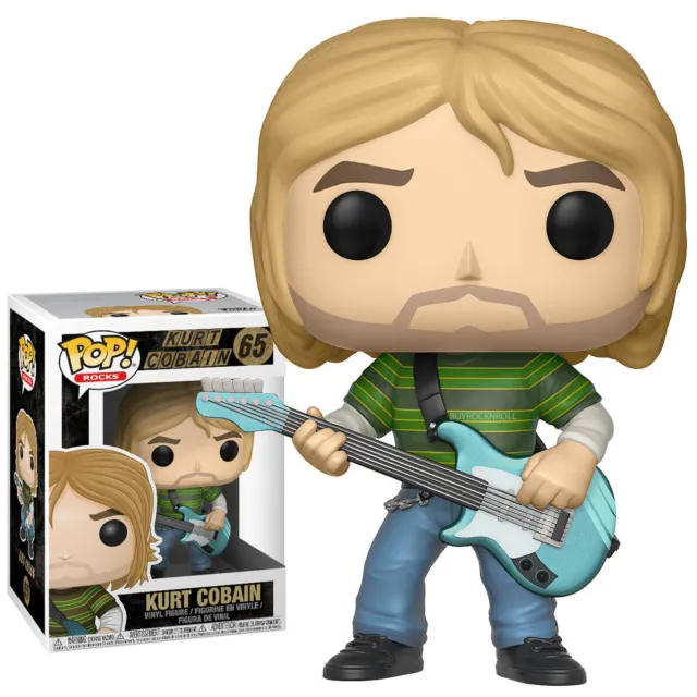 Pop Kurt Cobain #65 With Sunglass Vinyl Action Figure Model Toys W/Protector