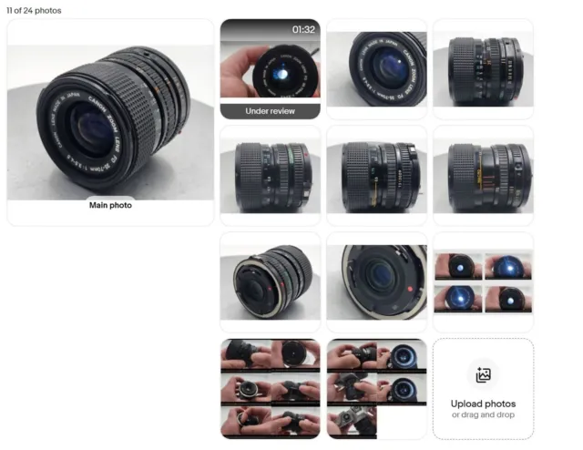 Canon Fd 35-70mm F/3.5-4.5 Zoom Macro Manuel Focus Objectif pour Fd Support