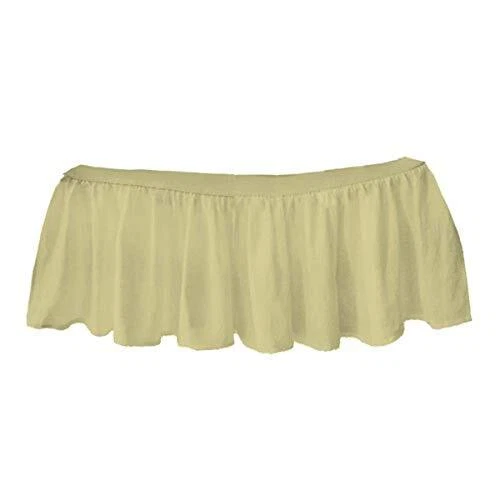 bkb Solid Color Round Crib Dust Ruffle Yellow