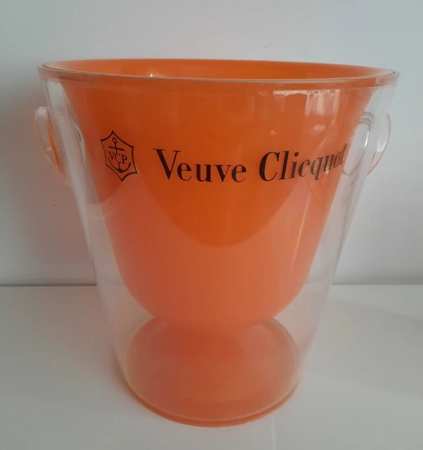 Seau à Glace Veuve Clicquot Orange - Plastique - Déco Fête