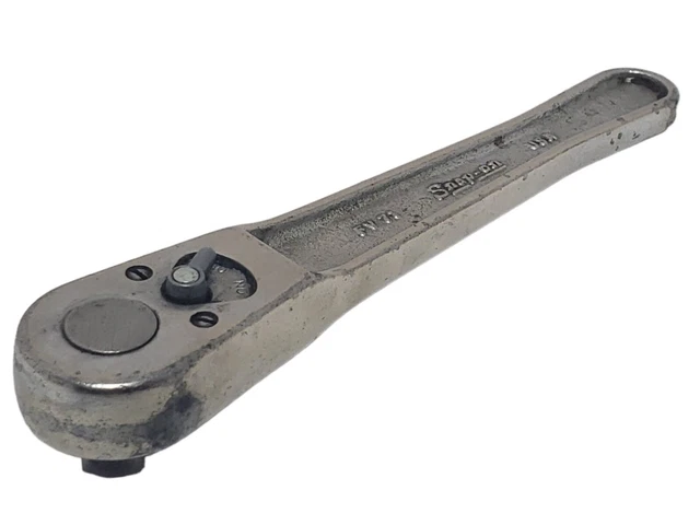 NICE Snap-on 3/8" Drive Chrome Ferret Handle 6-1/8" Long Heavy Duty Head Ratchet