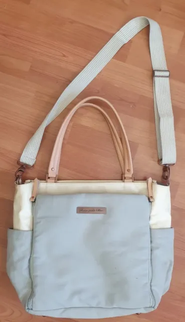 Petunia Pickle Bottom City Carryall, Birch/Stone Diaper Bag ‐In Great Condition!