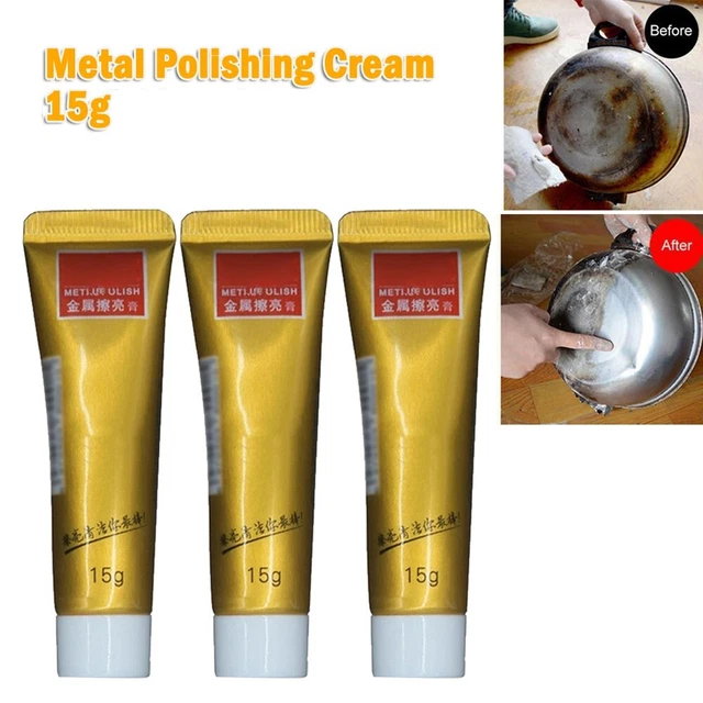 Accesorios crema pulidora abrasivo 15 G 3 piezas metal nano polvo pulido