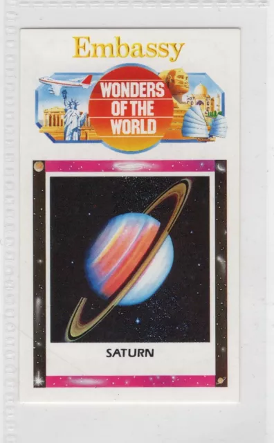 Embassy Wonders of the World 1986. Planet Saturn
