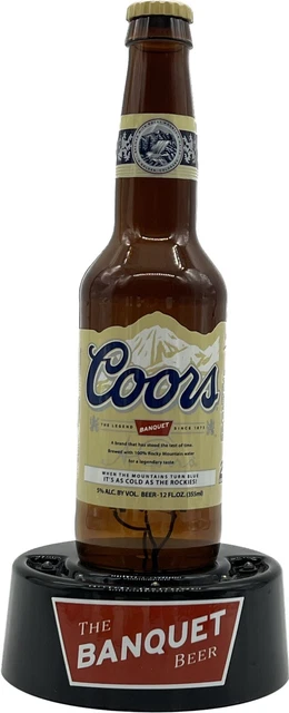 RARE NOS 2008 Coors Light Illuminated Bottle Bar Back Display DB282001 Man Cave