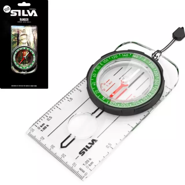 Silva Ranger Baseplate Compass MS (southern hemisphere) - 5 year warranty