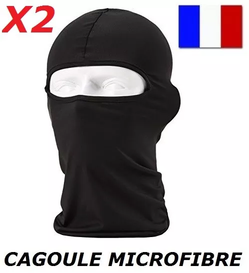 2 Cagoules Noir Motard Casque De Moto Ski Snowboard Ninja Airsoft Cache Cou ...