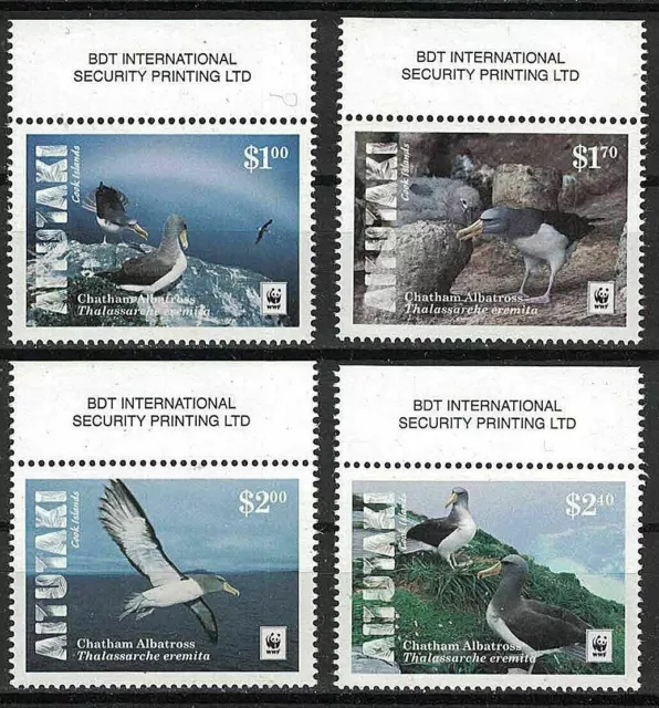 AITUTAKI: 2016 MNH WWF Chatham Albatross, birds