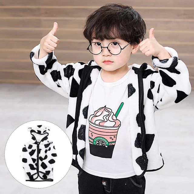 Giacche Invernali Per Bambini Cappotto Di Mucca Felpa Con Cerniera Inverno
