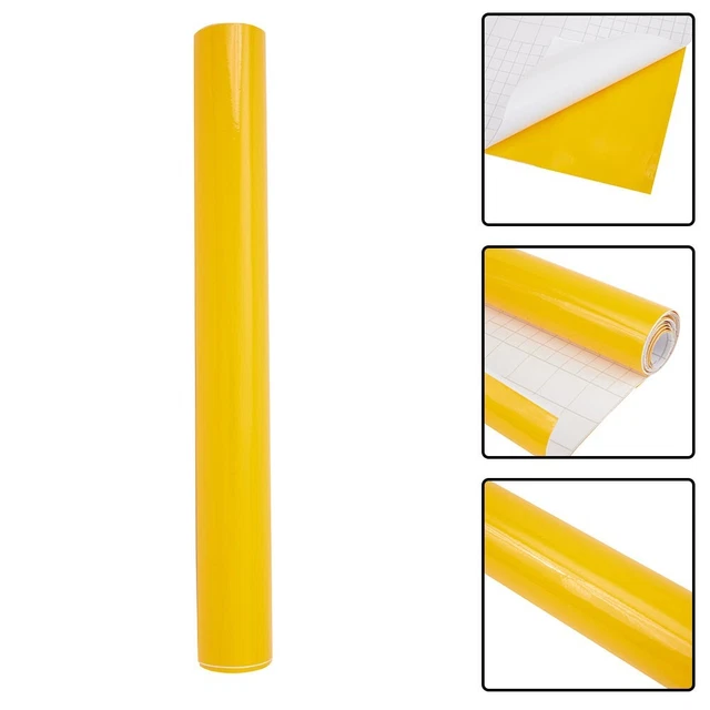 Decalcomania Adesivo Auto Pellicola Vinile Giallo Lucido con Colore Lunga Durata