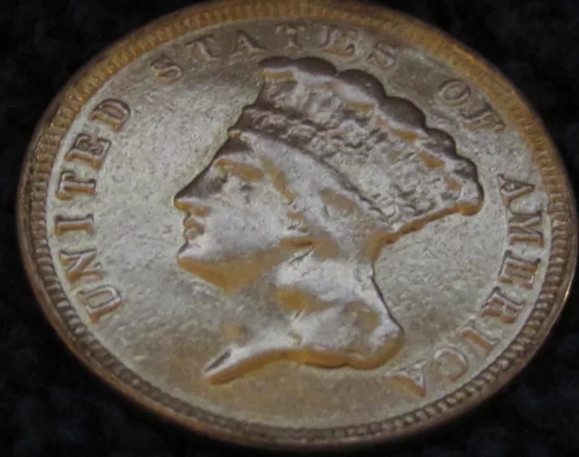 1854 3 dollar gold coin
