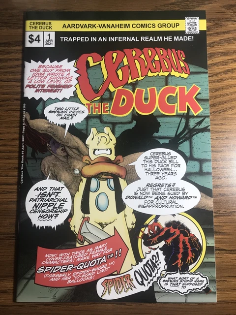 CEREBUS THE DUCK NM/NM+ ONE-SHOT AARDVARK-ANAHEIM DAVE SIM 2021 1st PRINT