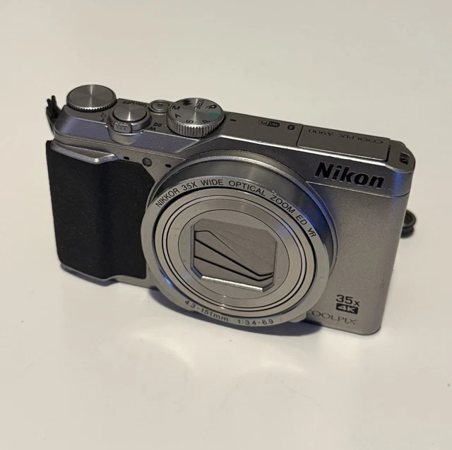 NIKON COOLPIX A900 Silver 20.3MP 35x Zoom Compact Digital Camera