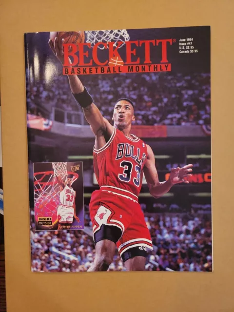 June 1994 Beckett Basketball Monthly Magazine #47 Scottie Pippen Cover