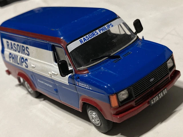 Lot Miniatures Rallye 1/43 - Ford Transit Renault Philips 1984 + R5 Maxi Turbo 1985 + Remorque