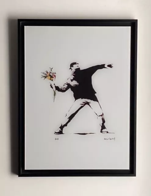 BANKSY : Impression en verre acrylique. Édition en deux Exemplaires seulement