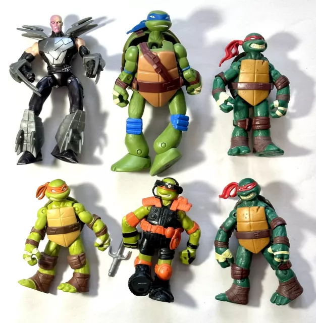 Teenage Mutant Ninja Turtles Classic Collection TMNT 6 Pc Action Figures - Used