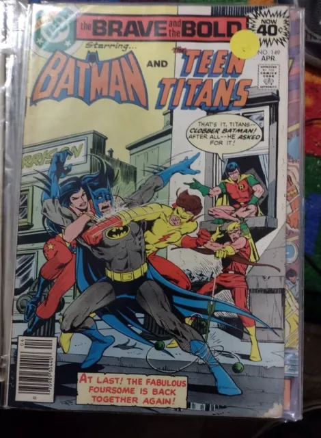 Brave And The Bold # 149 1978 Dc Batman +Teen Titans Bronze Age Jim Aparo