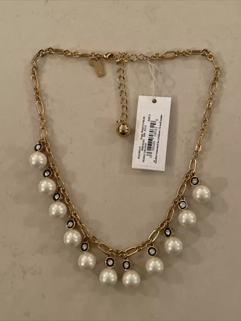 NWT KATE SPADE NEW YORK Pearly Delight Faux Pearl Collar Necklace