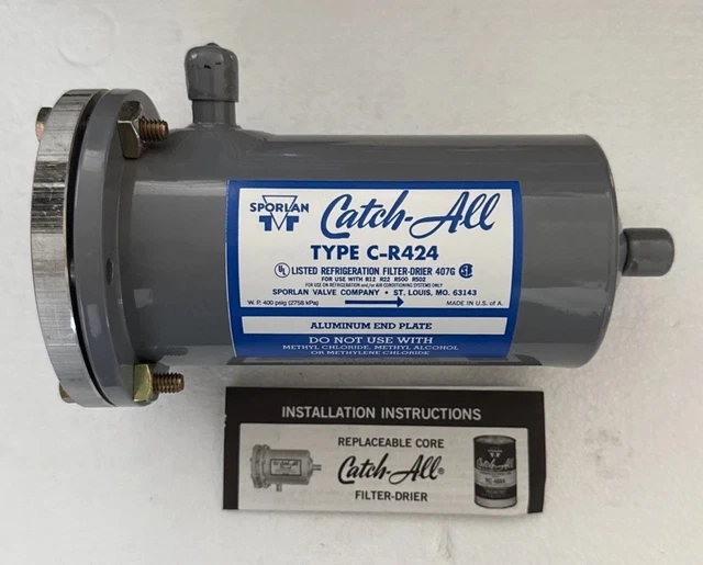 SPORLAN C-R424 1/2" ODF Catch-All Liquid Line Replaceable Core Filter Drier