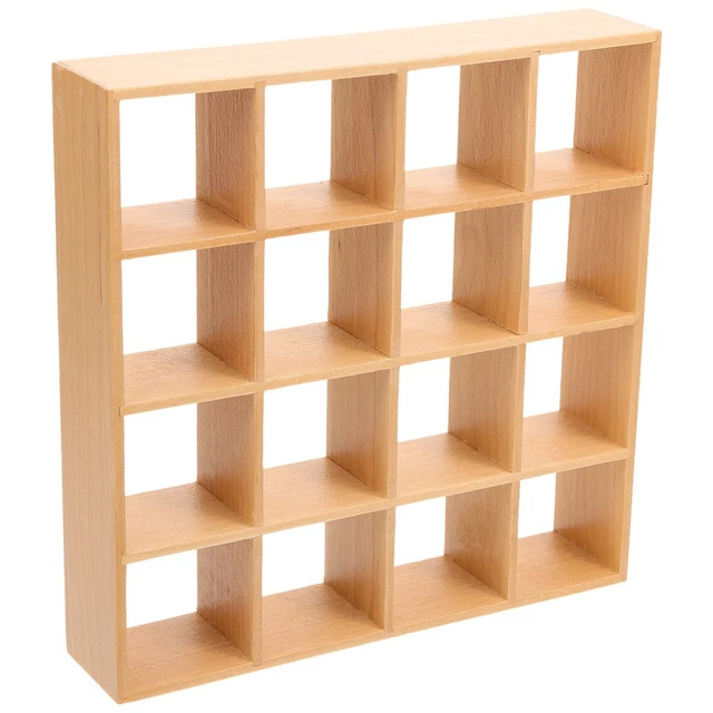 Mini House Shape Rack 2PCS MINIATURE WOODEN Storage Rack Mini House Furniture Mini House ...