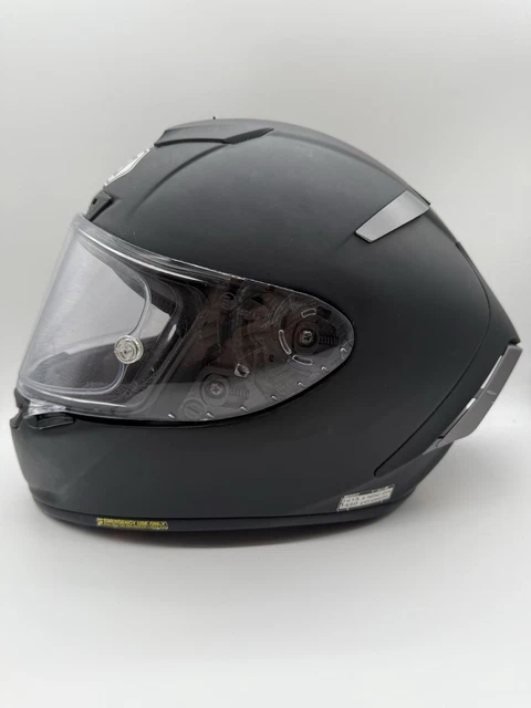 Shoei Helmet Shoei X Spirit Black Matte Bicycle Helmet Chrome