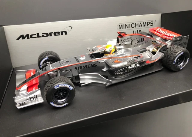 Lewis Hamilton 1° Roll Out Silverstone Test 2006 1/18 Mclaren Mp4/21 Eccellente