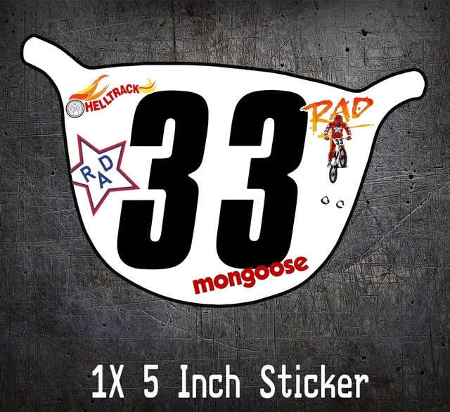 1 X AUTOCOLLANT autocollant logo 5 pouces RAD Racing Cru Jones années