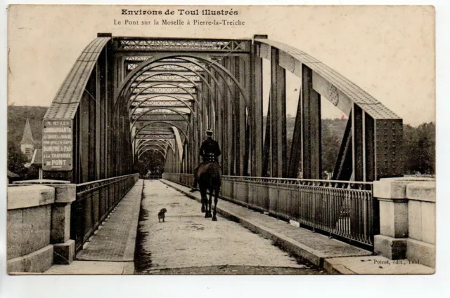 PIERRE LA TREICHE - Meurthe et Moselle - CPA 54 - vue du pont métallique