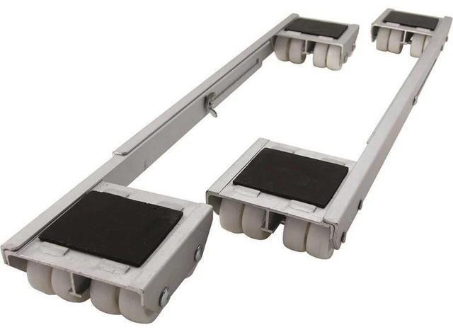Shepherd Hardware 9603 PACK (2) Aluminum Appliance Roller WHITE 2000 LB 6037121