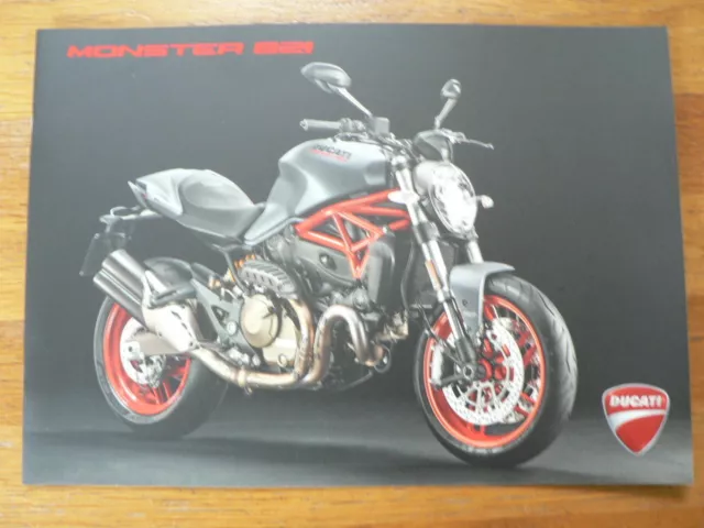 D1038 Ducati Brochure Prospekt Monster 821 2017 Model English  16 Pages Motorcyc