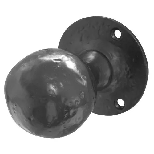 Ball Shaped Mortice Door Knob Black Antique Cast Iron Black Antique