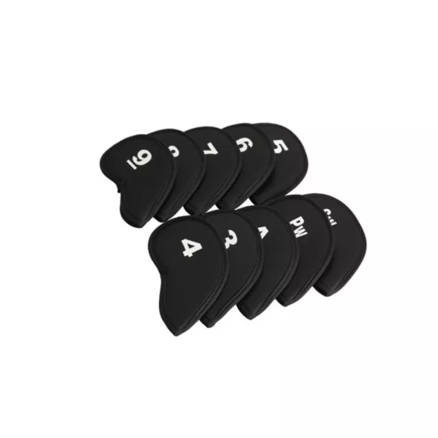 10 Pcs Heavy Duty Neoprene Thick Club Covers Set Covers for Iron Head (Black)