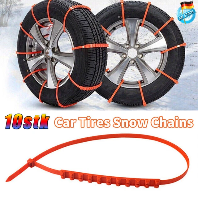 10 catene da neve auto carichi pesanti stabili ausilio alla guida neve ghiaccio punte catena da neve