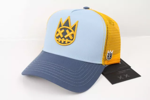 CULT OF INDIVIDUALITY Clean Logo Mesh Back Trucker Hat Baby Blue