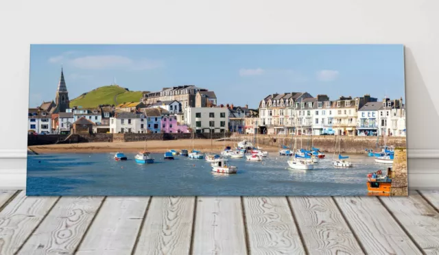 Ilfracombe Devon harbour coast boats canvas picture print framed