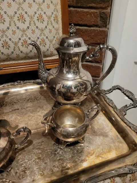 Vintage FB Rogers Silver Plated Coffee & Tea Set. 5 Pieces. #2391 3