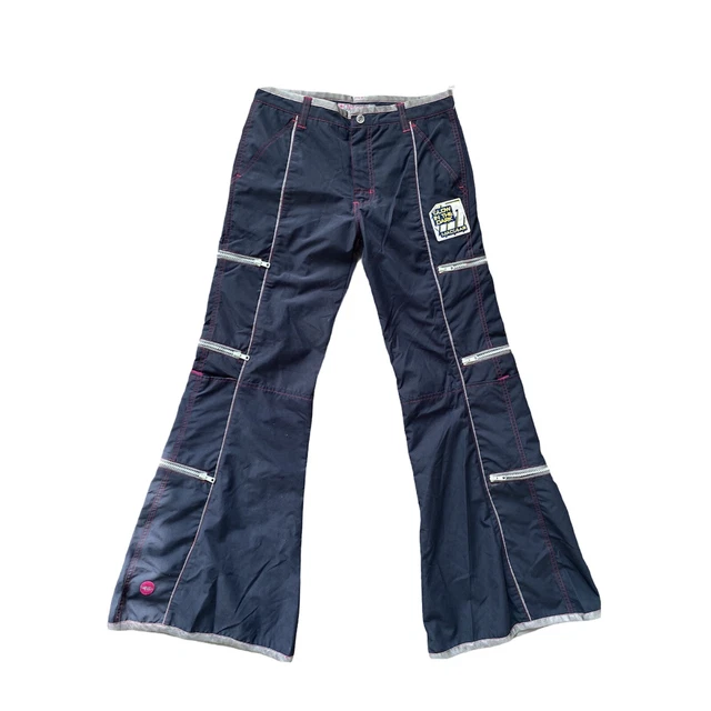 MACGEAR - rave cargo pants cyber 90's 28 MACGEAR MACGIRL VTG 90s