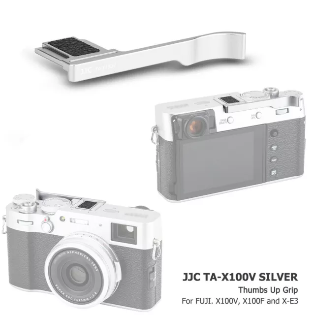 JJC Metal Thumbs Up Hand Grip Hot Shoe Cover for Fujifilm X-E4 X-E3 X100V X100F