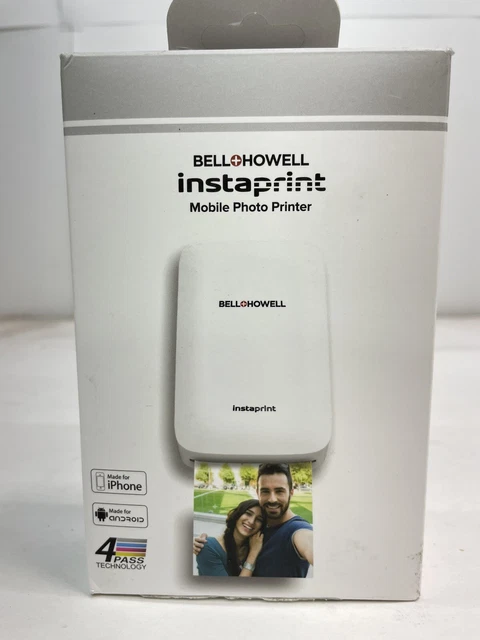 Bell + Howell instaprint Portable Bluetooth Mobile Printer BHIP10W White